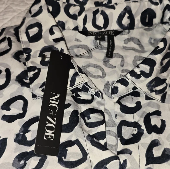 NWT NIC+ZOE  Shirt Jacket Dress Women's Size Medium - Picture 10 of 11
